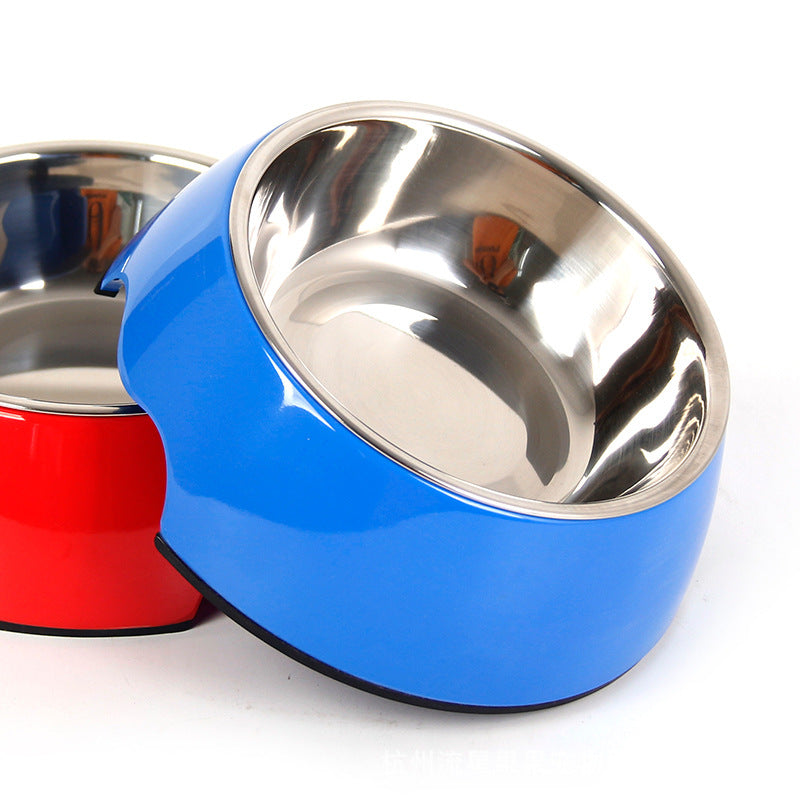 Non-Slip Dual-Use Stainless Steel Pet Bowl